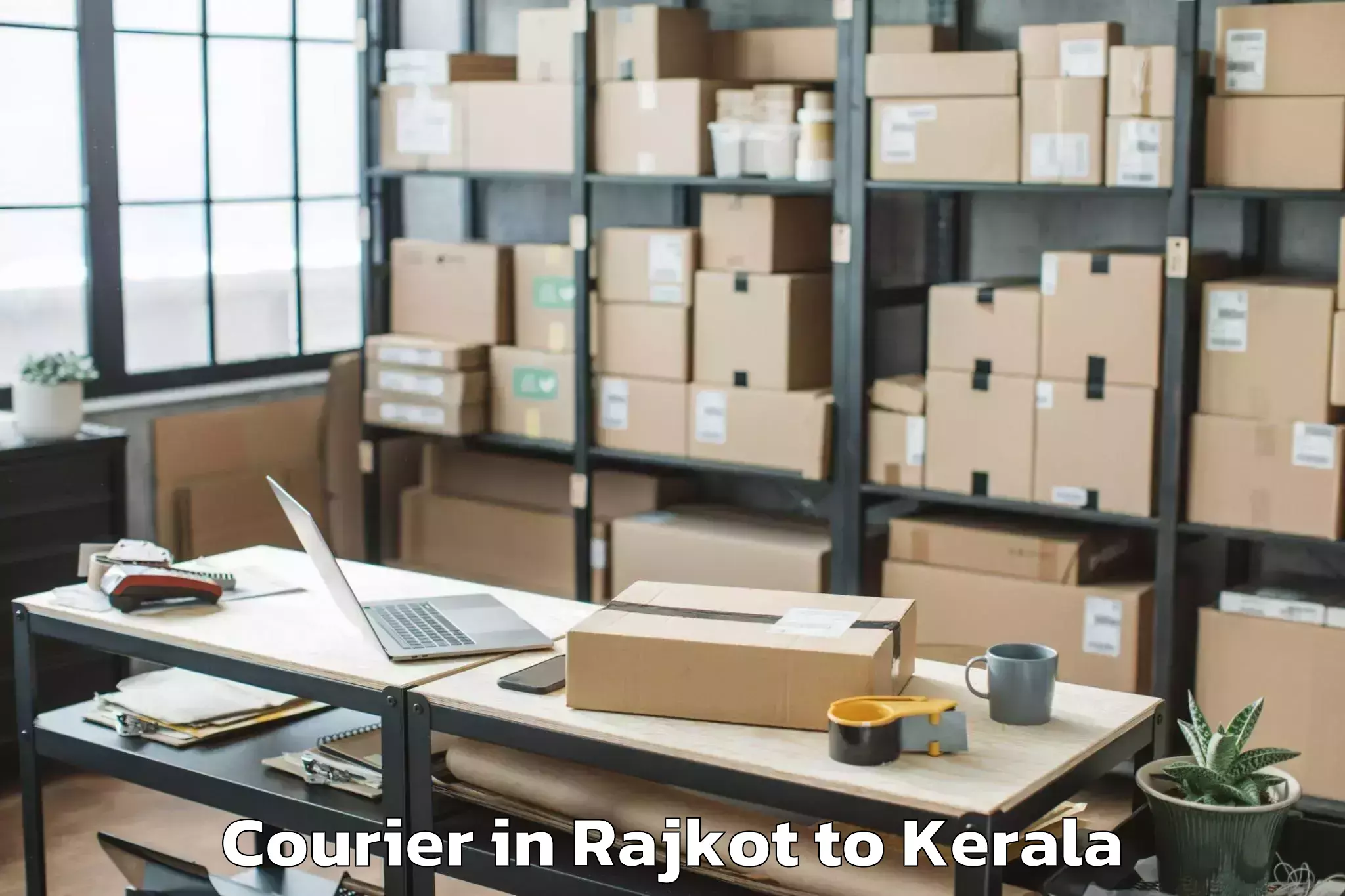 Easy Rajkot to Tiruvalla Courier Booking